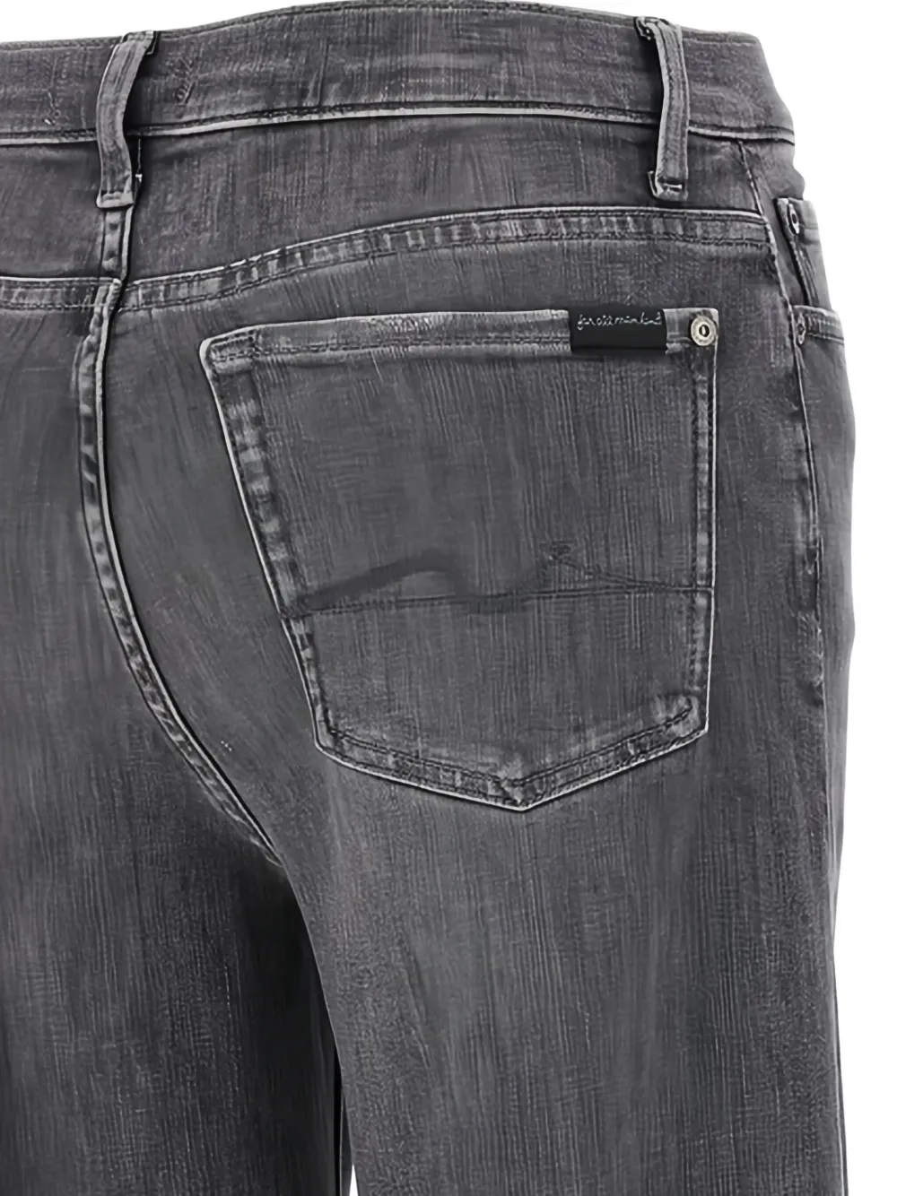 7 For All Mankind Dojo Wide-leg Jeans In Gray