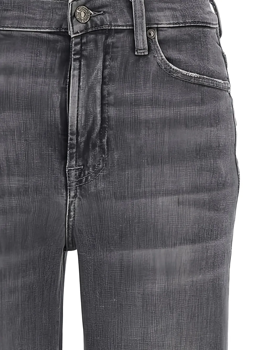 7 For All Mankind Dojo Wide-leg Jeans In Gray