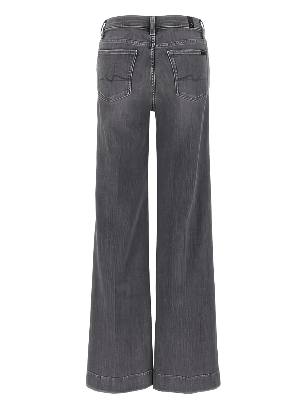 7 For All Mankind Dojo Wide-leg Jeans In Gray