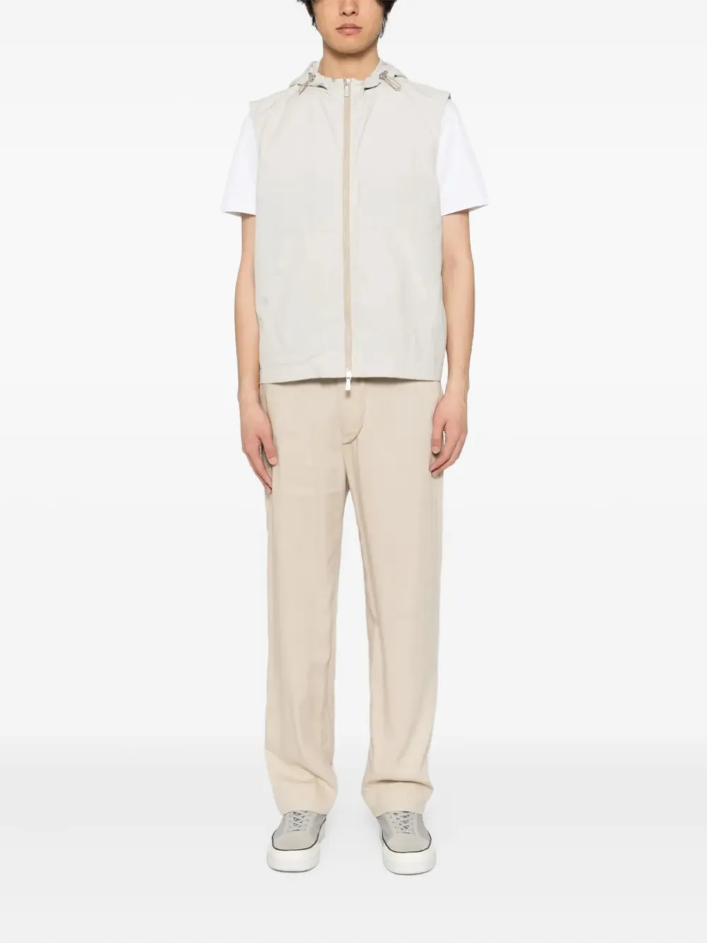 Eleventy hooded zip-front gilet | Waistcoats & Gilets | Image 2