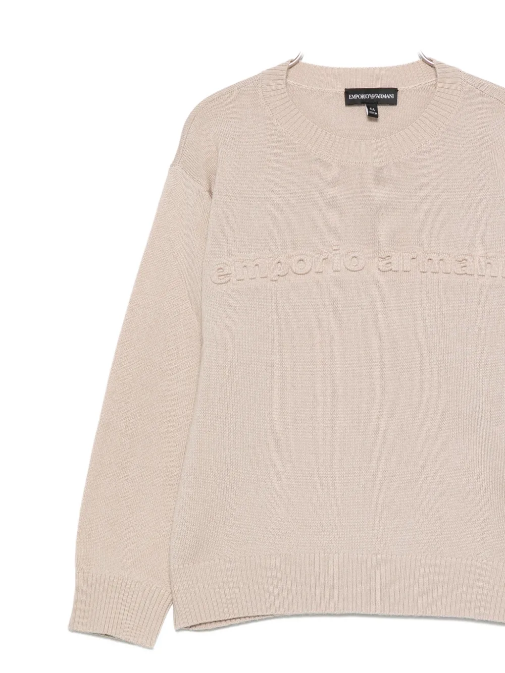 Emporio Armani Kids Wollen trui Beige