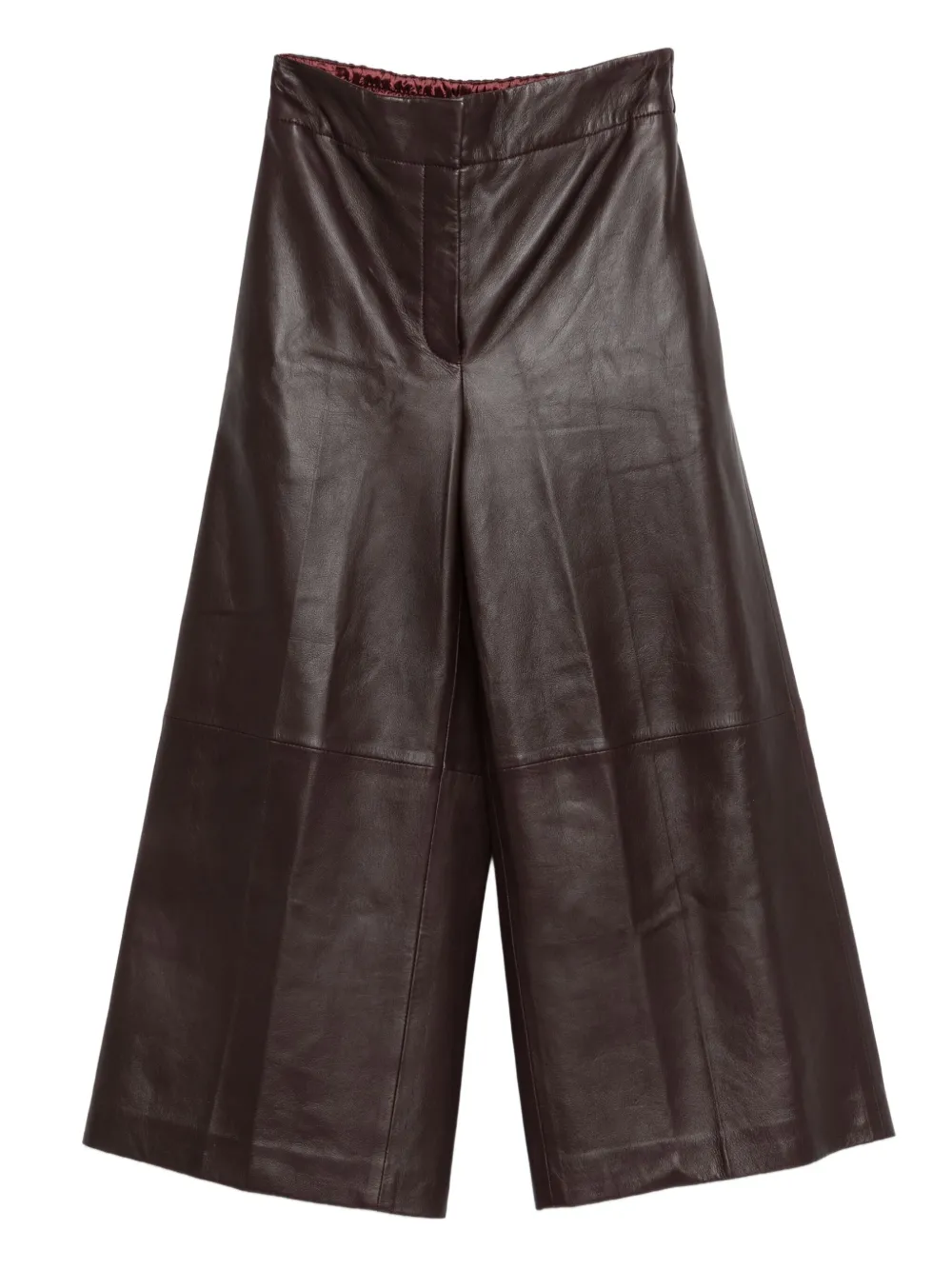 JOSEPH Thurlow Cropped-Hose aus Leder | Rot | Image 1