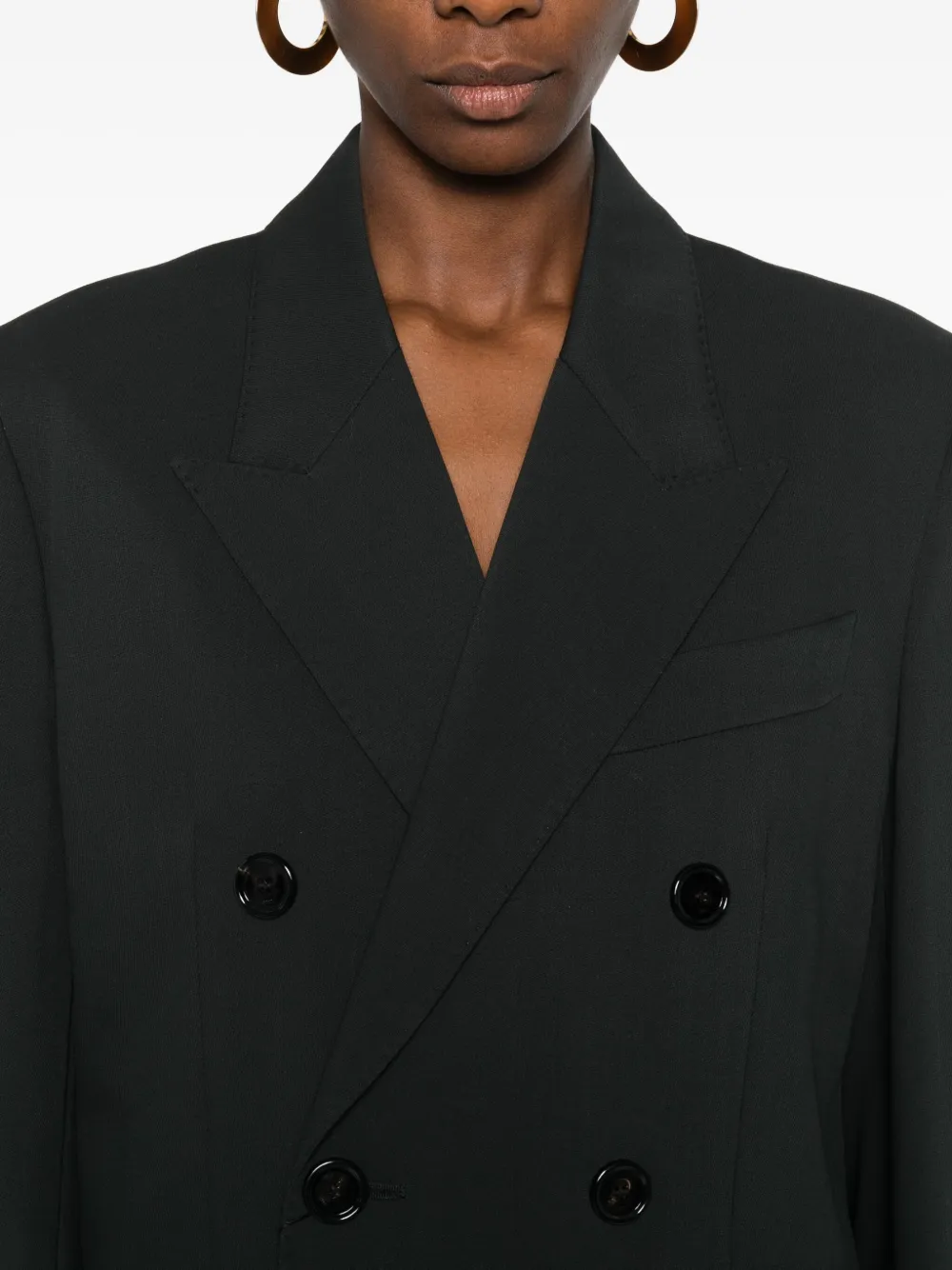 AMI Paris Blazer met dubbele rij knopen Grijs