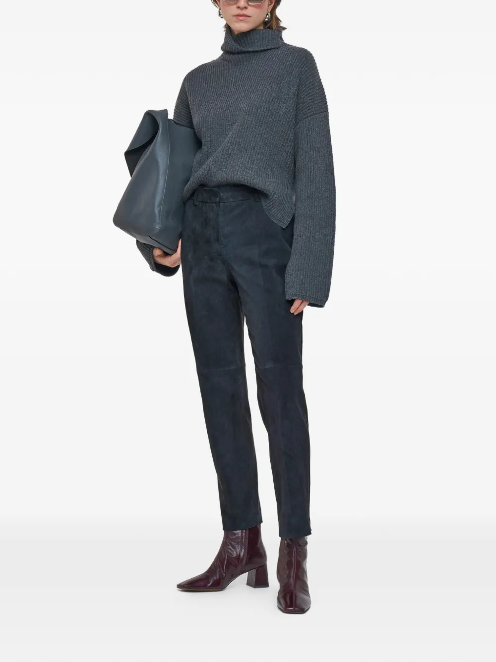 JOSEPH Coleman broek met vlakken - Grijs