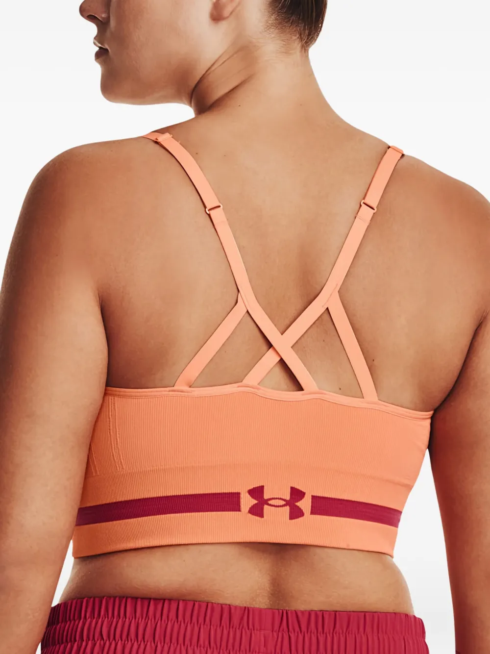 Under Armour Sport-bh met logoband Oranje