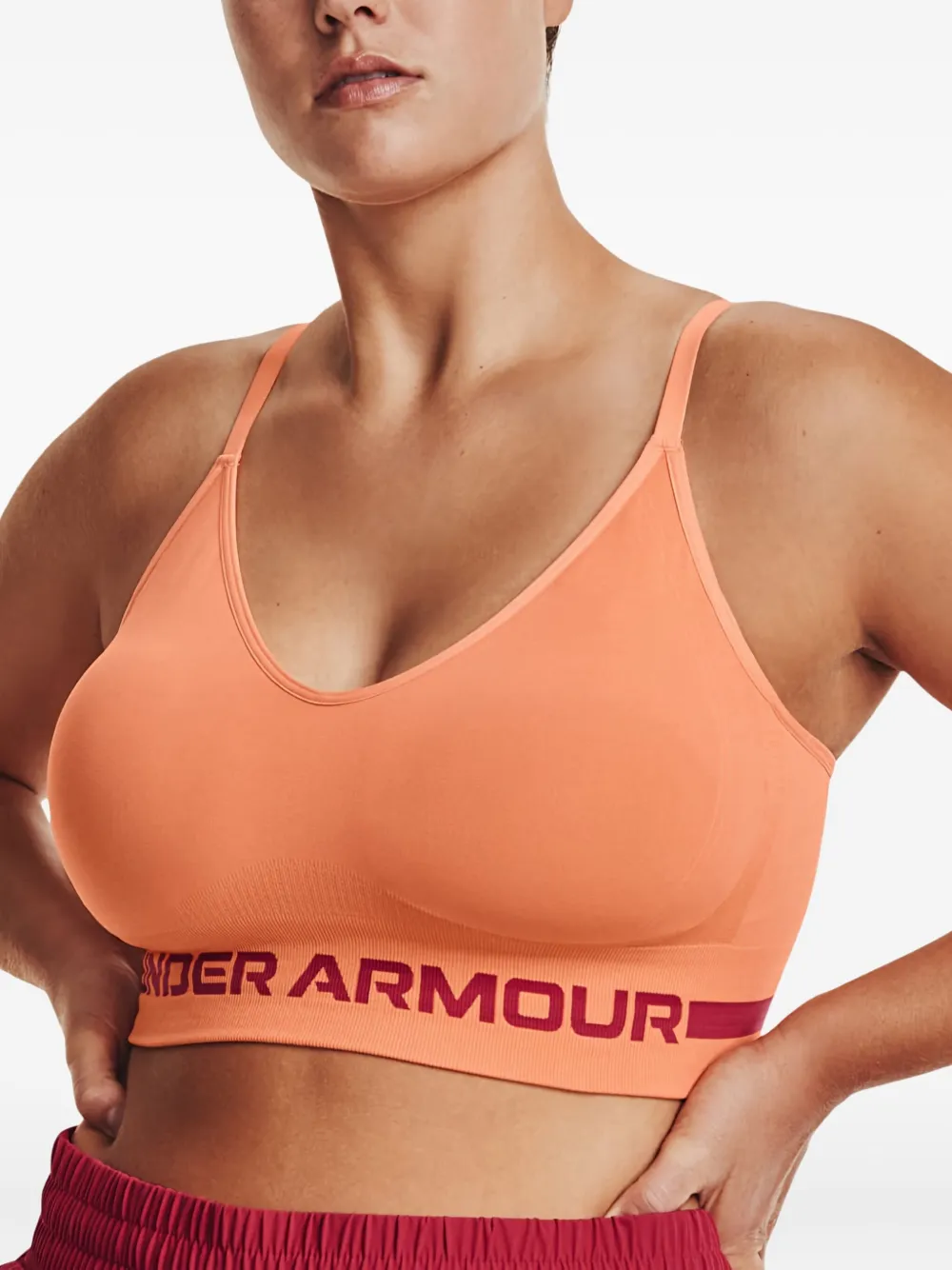 Under Armour Sport-bh met logoband Oranje