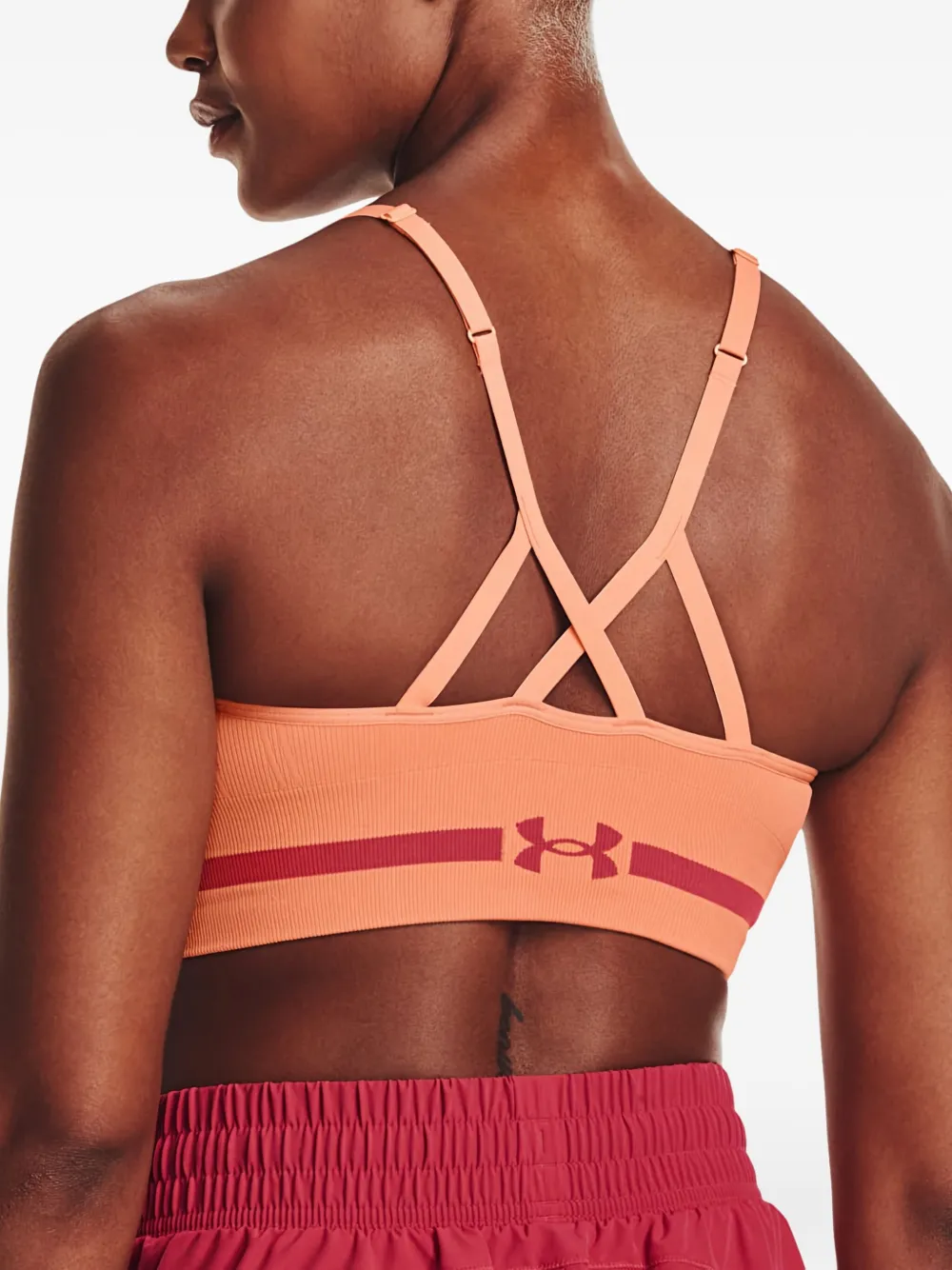 Under Armour Sport-bh met logoband Oranje