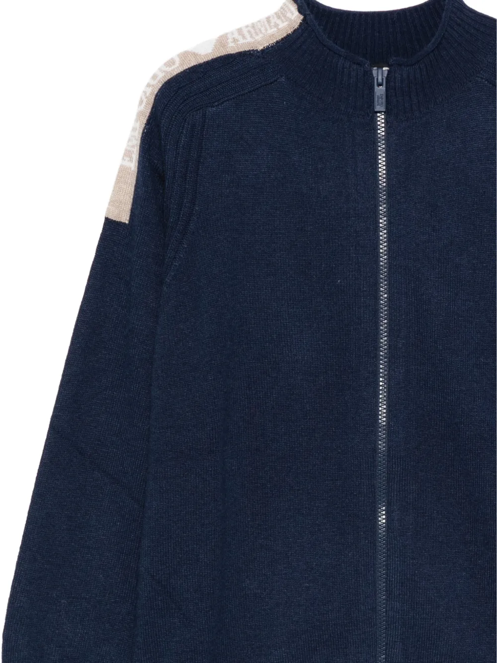 Emporio Armani Kids Geribbeld vest Blauw