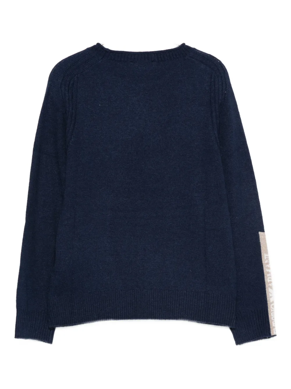 Emporio Armani Kids Trui met logodetail en ronde hals Blauw