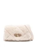 LIU JO shearling crossbody bag - Neutrals