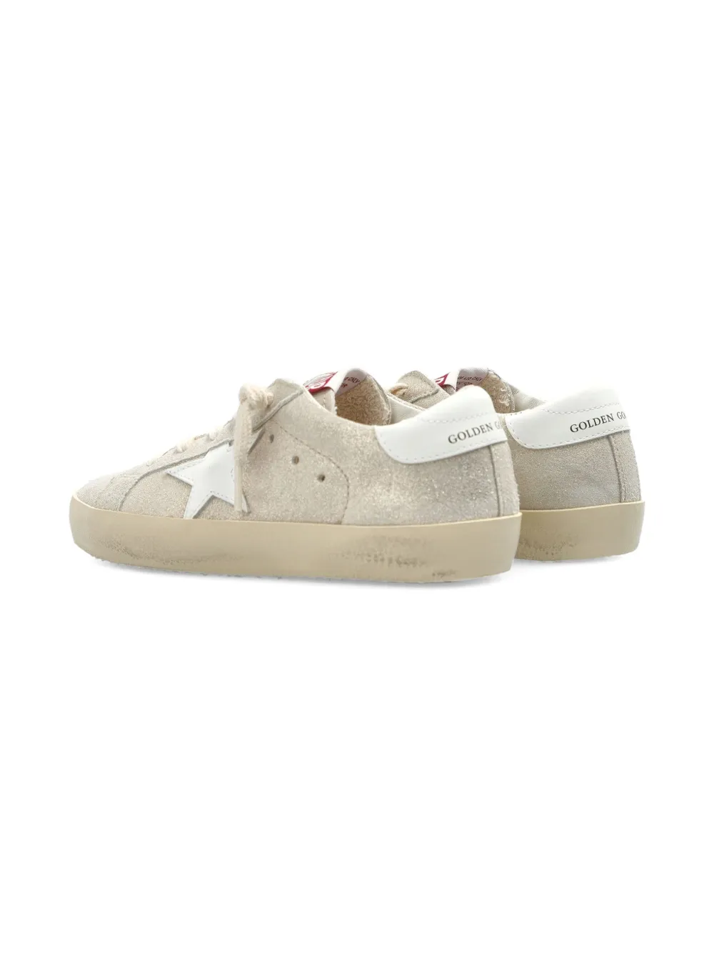 Golden Goose Kids Super-Star suede star sneakers Grey