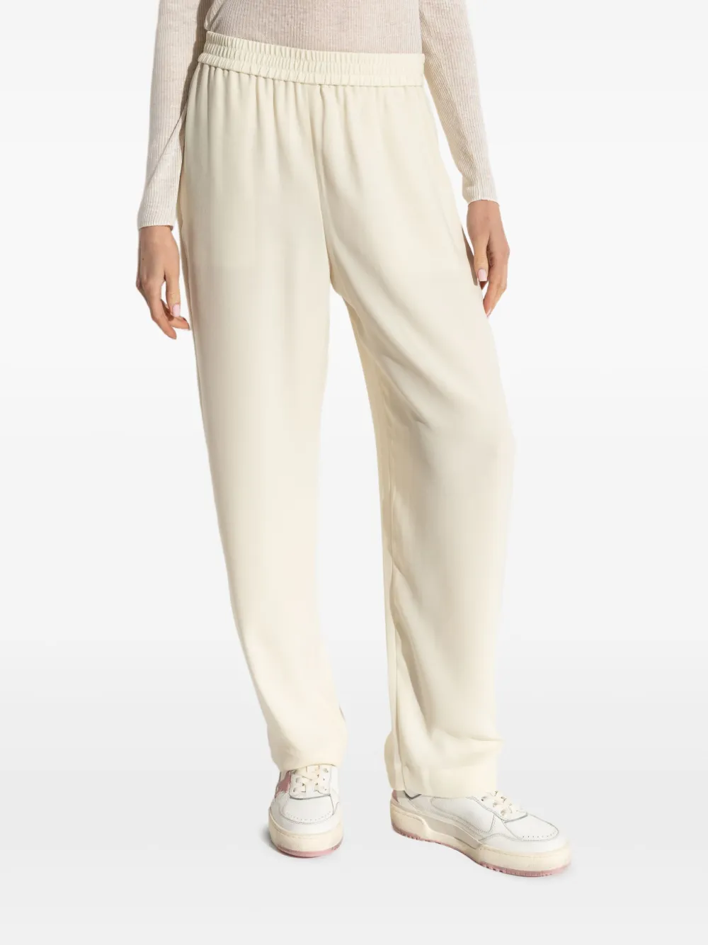 Theory Broek met elastische taille Wit