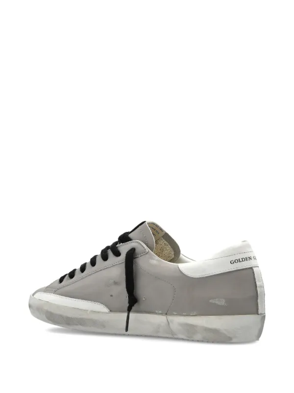 Golden Goose Super-Star stamp-print Sneakers | Grey | FARFETCH