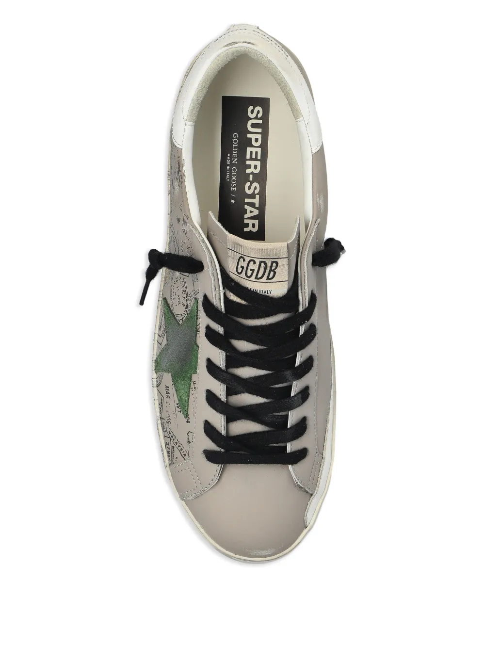 Golden Goose Super-Star stamp-print sneakers Grey