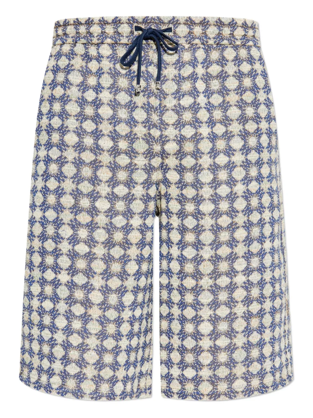 AMIRI geometric-pattern drawstring shorts | Blue | Image 1