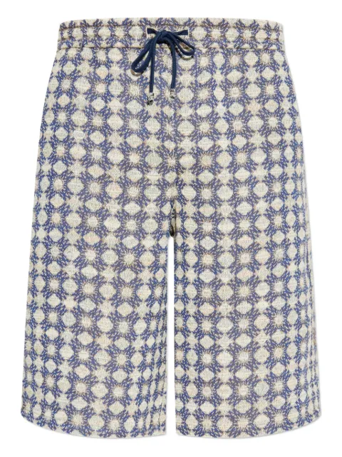 AMIRI geometric-pattern drawstring shorts