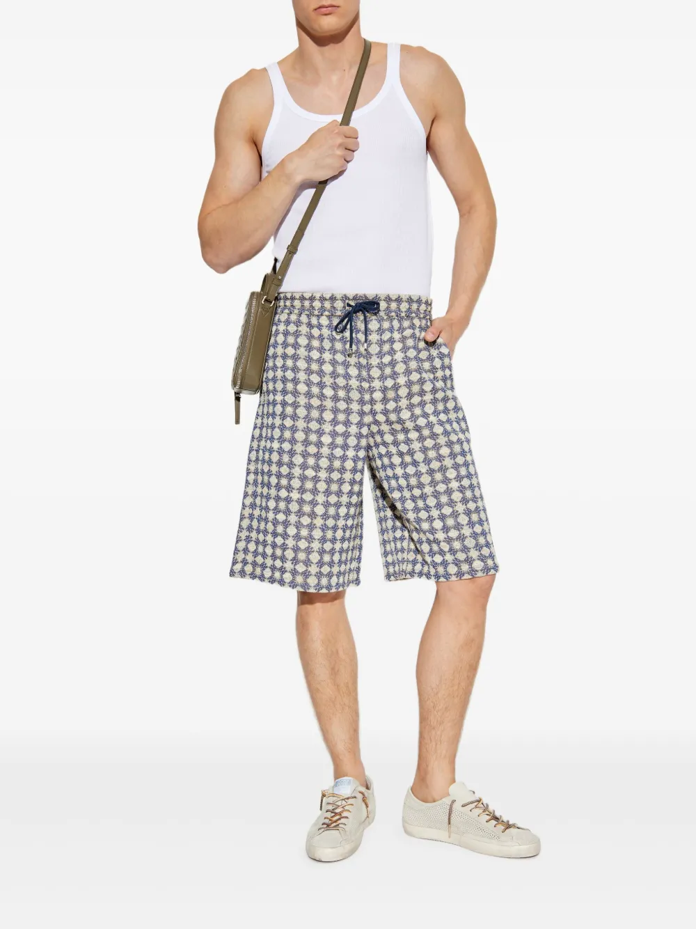 AMIRI geometric-pattern drawstring shorts | Bermuda Shorts | Image 2