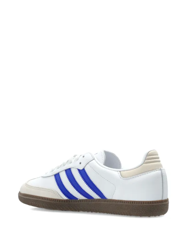 Adidas Samba 3-Stripes Sneakers White FARFETCH IN