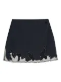 Diesel O-Lane-R1 tulle insert mini skirt - Black
