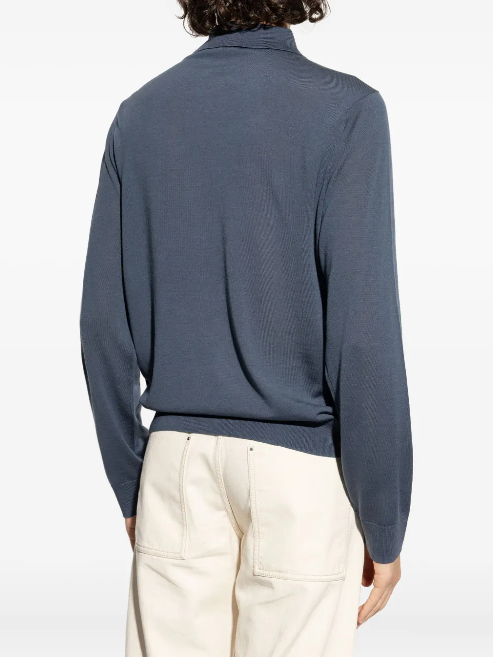 Paul Smith Poloshirt van merinowol Blauw