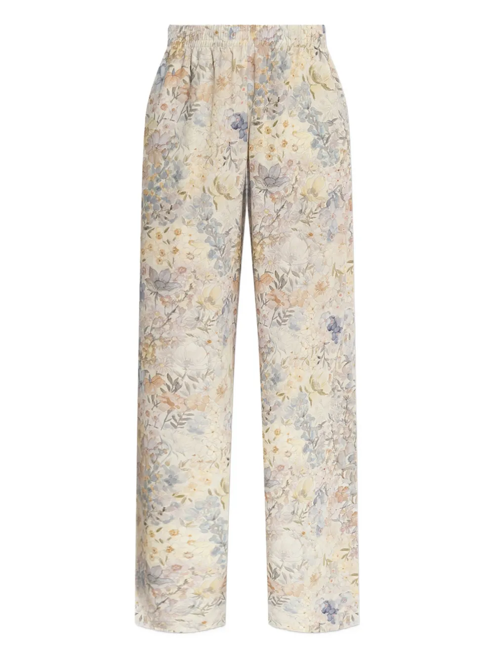 Golden Goose floral-print elastic-waist trousers Beige