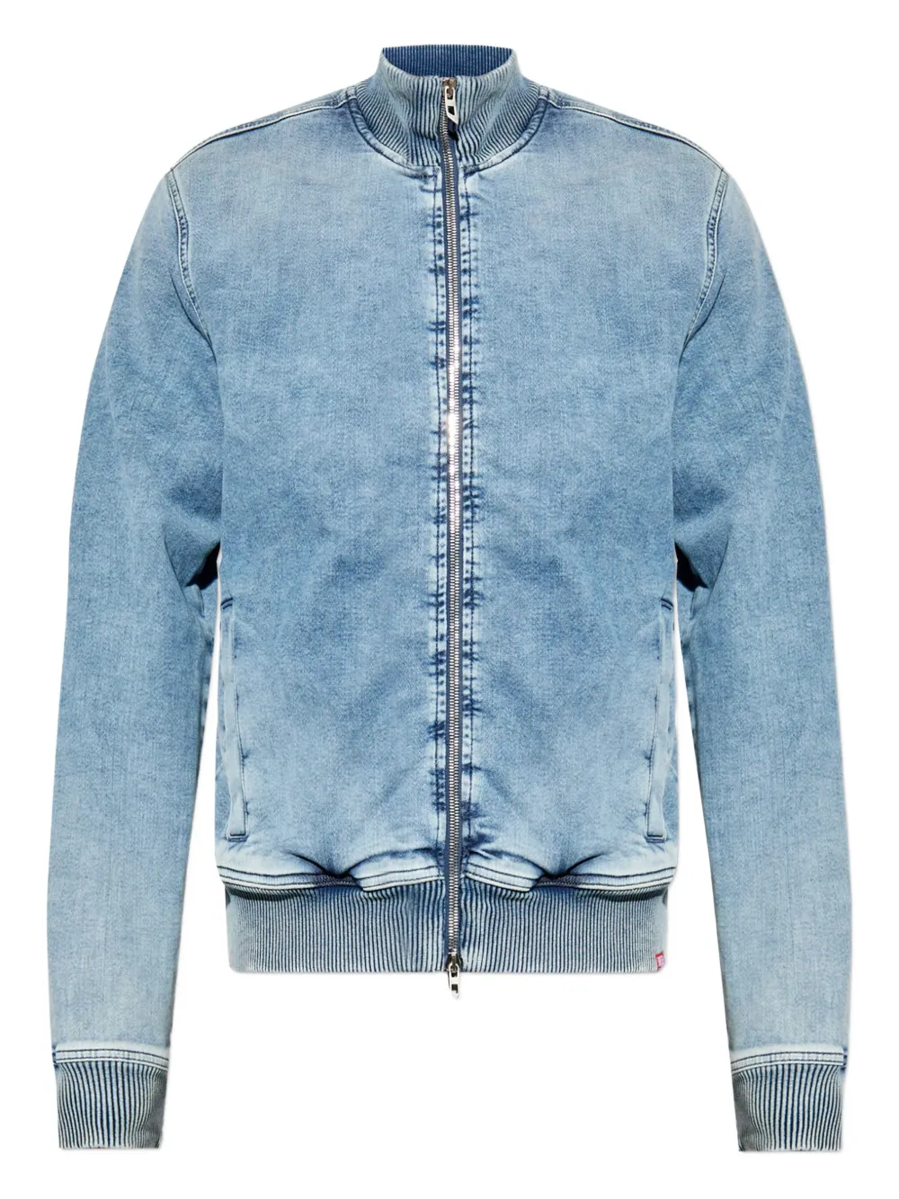Diesel zip-front denim jacket Blauw