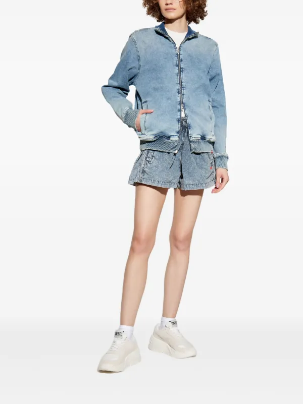 DIESEL ブルー ジップアップデニムジャケット トップス Diesel ジップアップ デニムジャケット | ブルー | FARFETCH JP