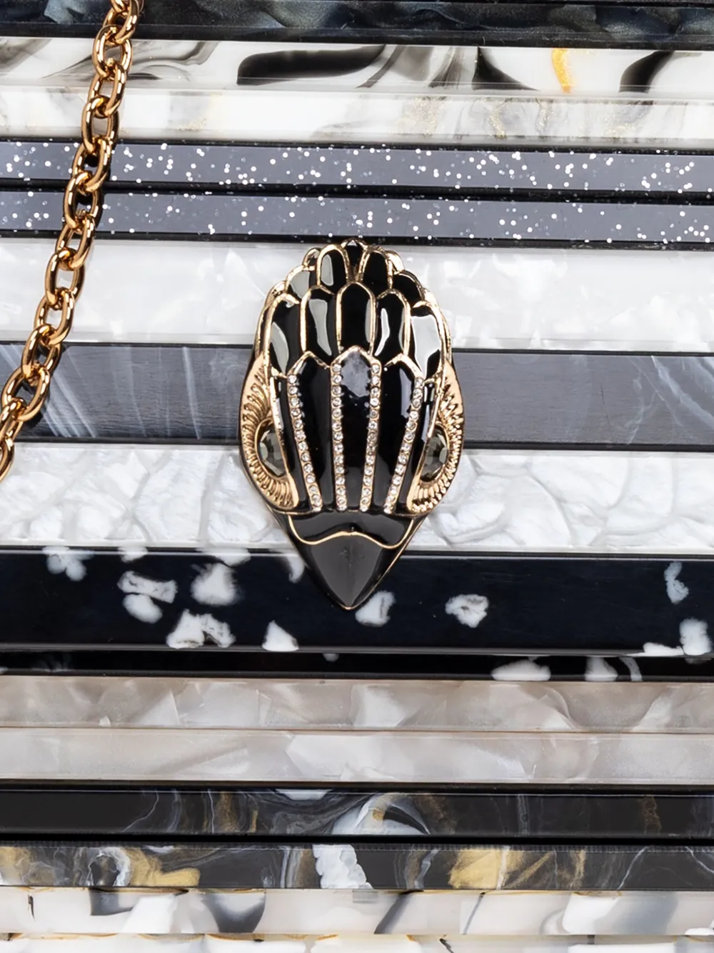 Kurt Geiger London Party Eagle clutch Zwart