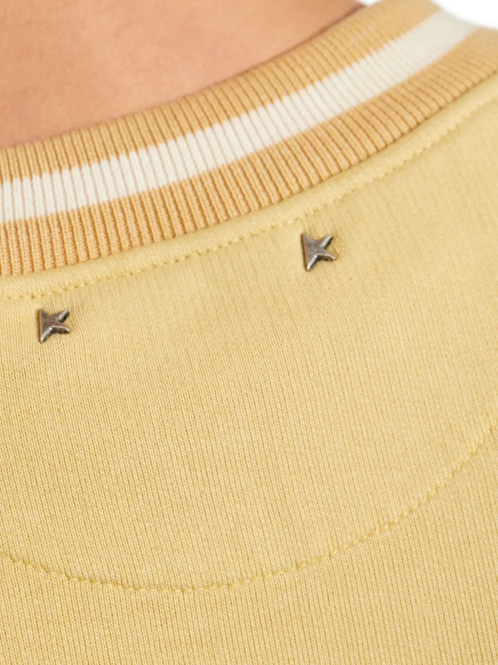 Golden Goose Sweater met grafische print en korte mouwen Geel