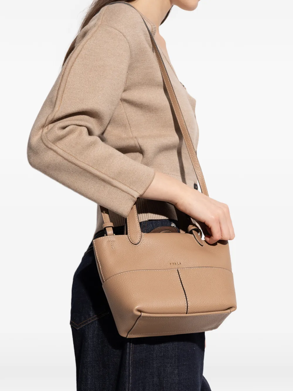 Furla mini Primrose tote bag - Beige