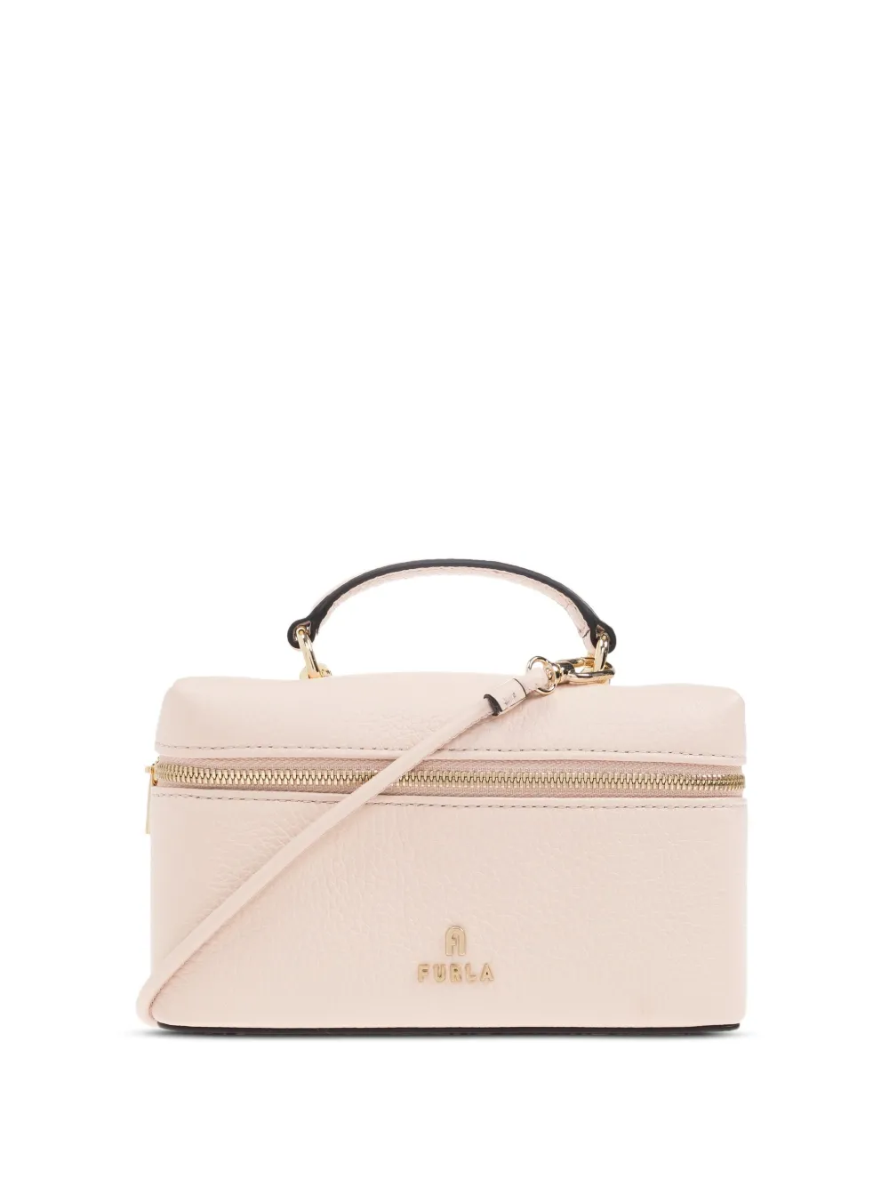 Furla Tas met rits en handvat Roze