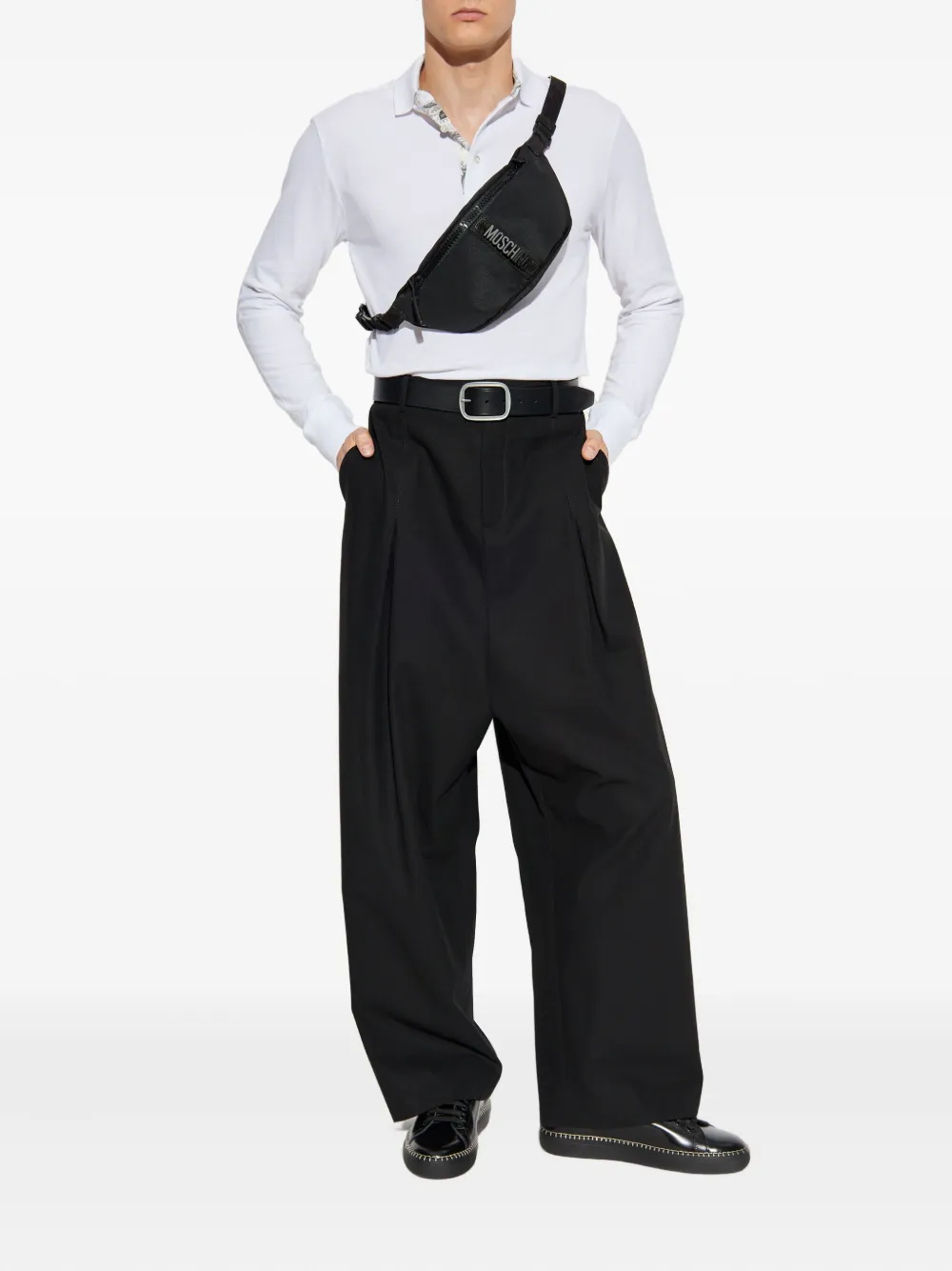 ETRO long-sleeve polo shirt Wit