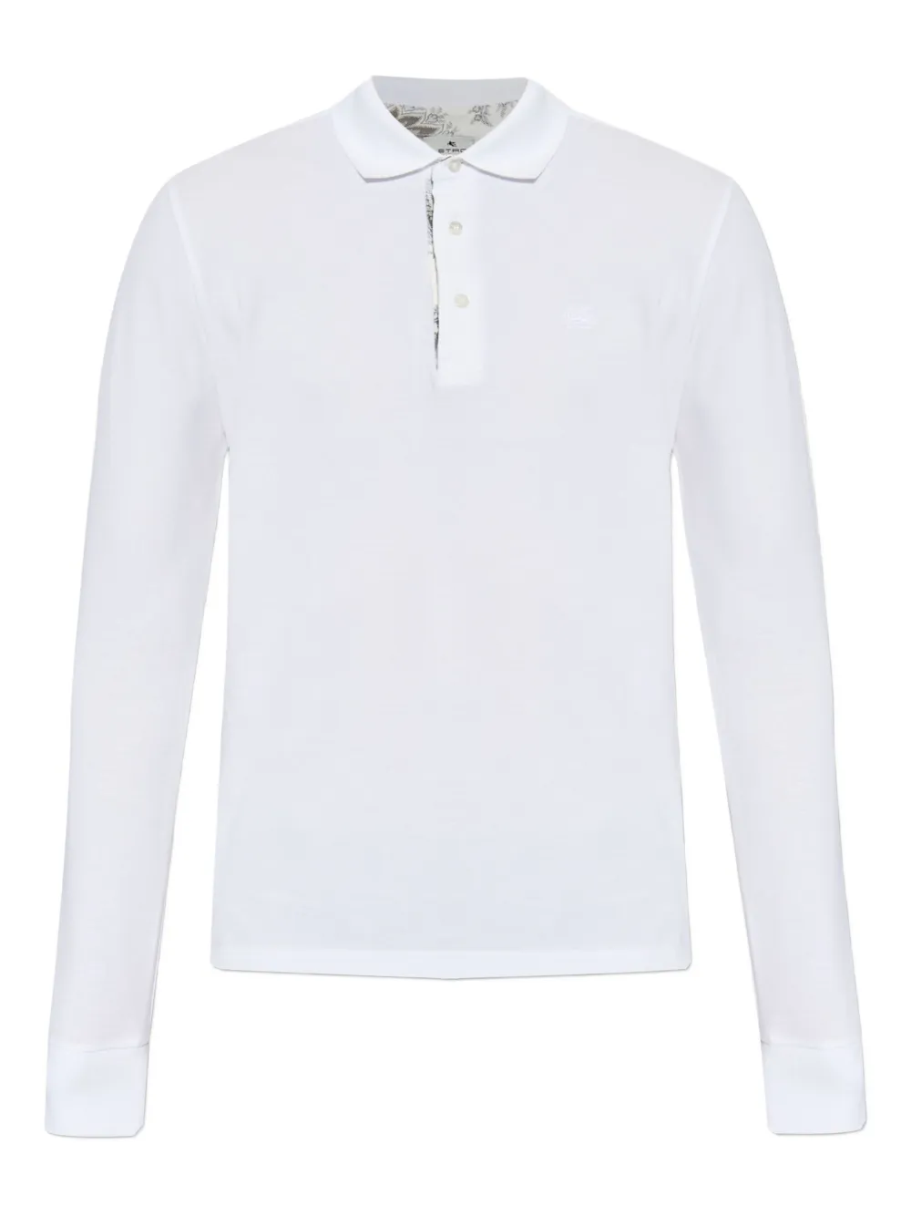 ETRO long-sleeve polo shirt Wit
