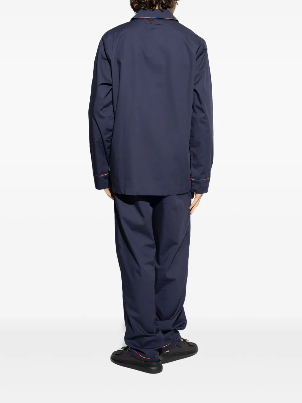 Paul Smith Pyjama met torchon afwerking Blauw
