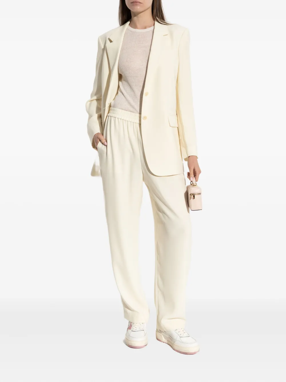 Theory single-breasted blazer Geel