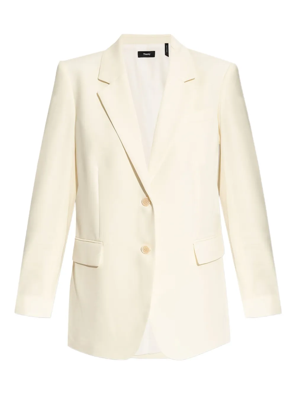 Theory single-breasted blazer Geel