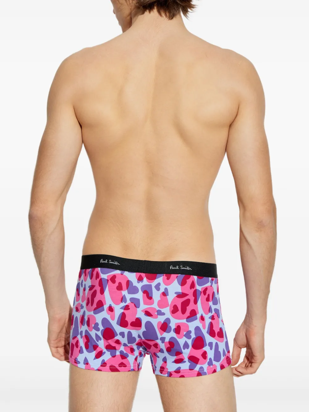 Paul Smith Boxershorts met hartprint Blauw