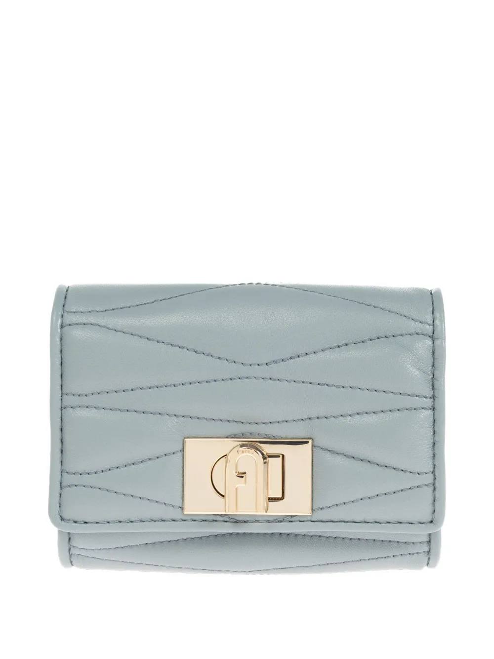 Furla 1927 gewatteerde portemonnee met gesp Blauw