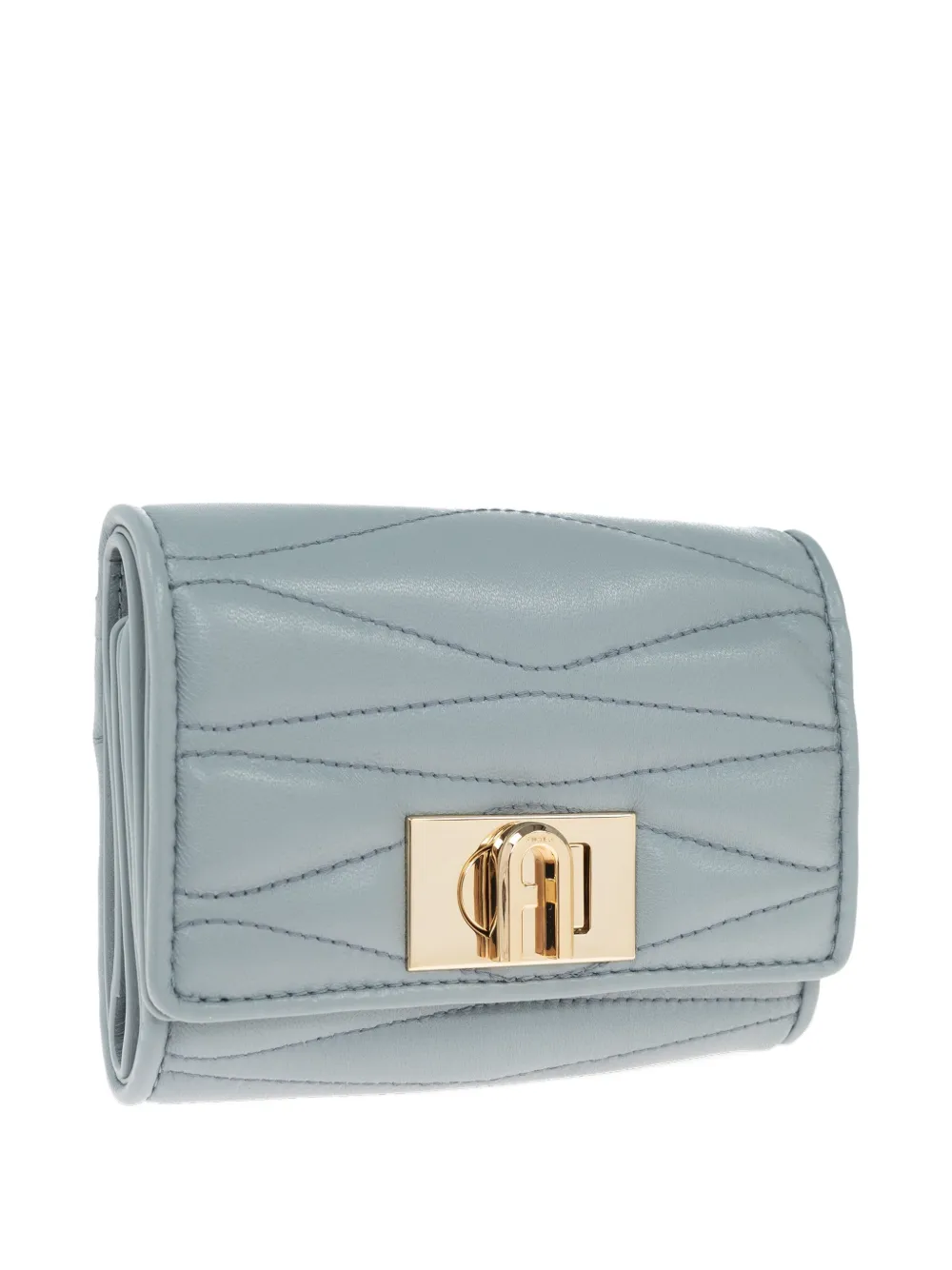 Furla 1927 gewatteerde portemonnee met gesp Blauw