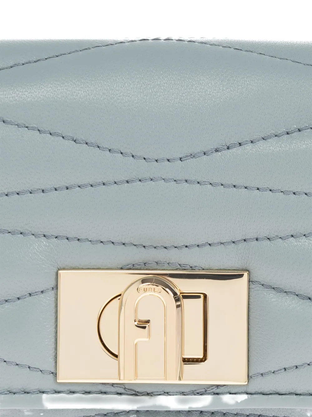 Furla 1927 gewatteerde portemonnee met gesp Blauw