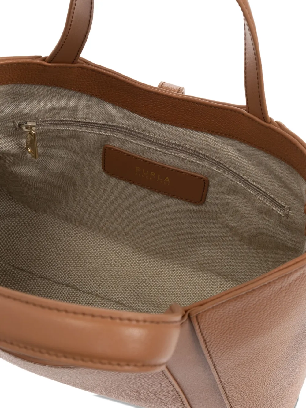 Furla Leren shopper Bruin