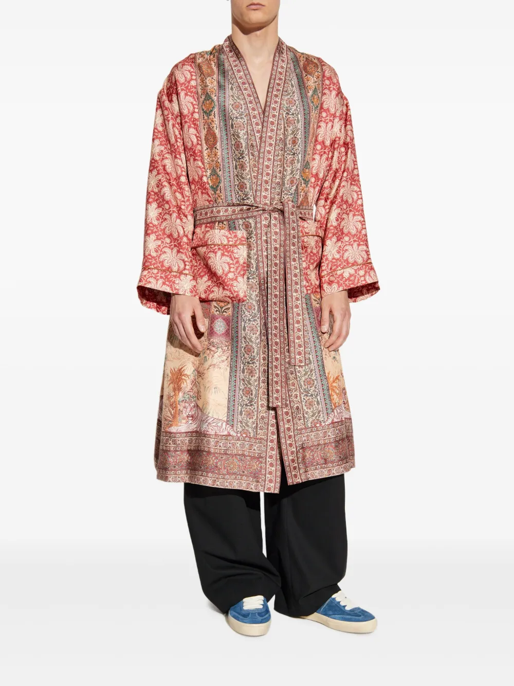 ETRO paisley-print coat Roze