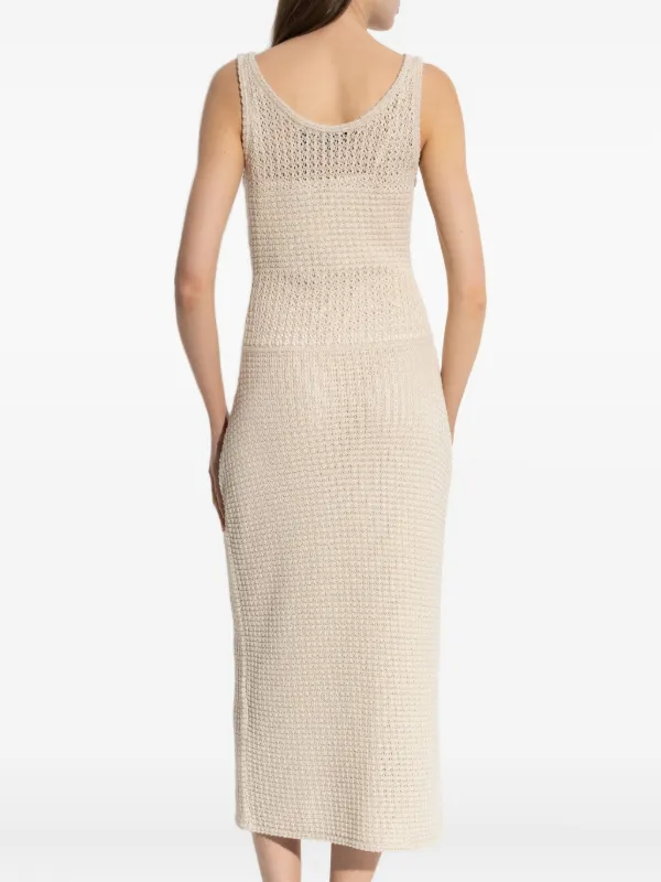 Theory crochet-knit Midi Dress | Neutrals | FARFETCH