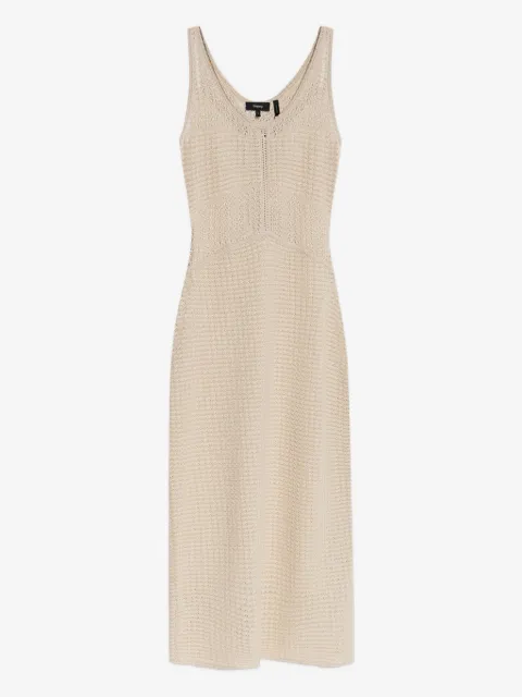 Theory crochet-knit midi dress