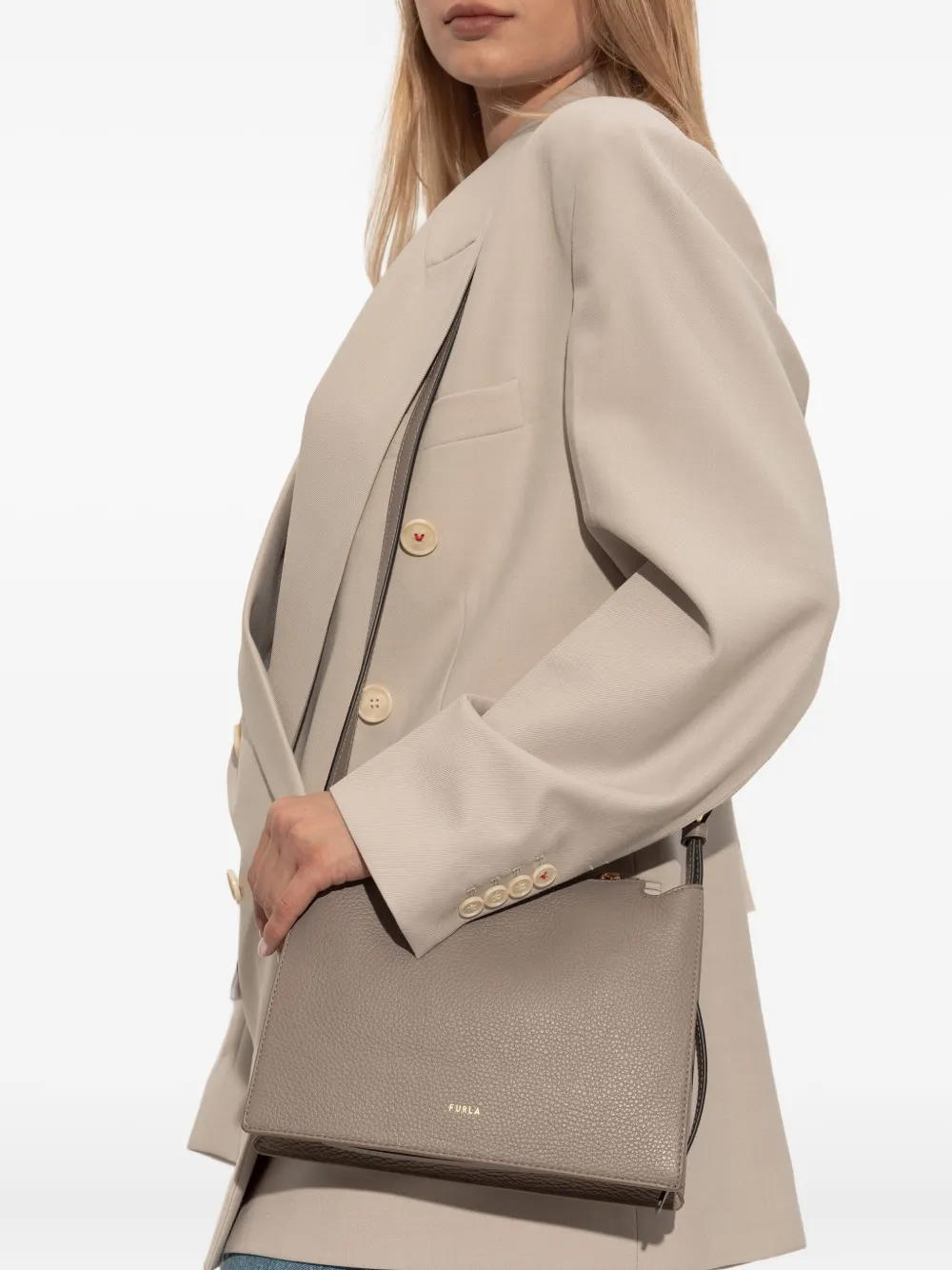 Furla Nuvola Panna kleine crossbodytas Grijs