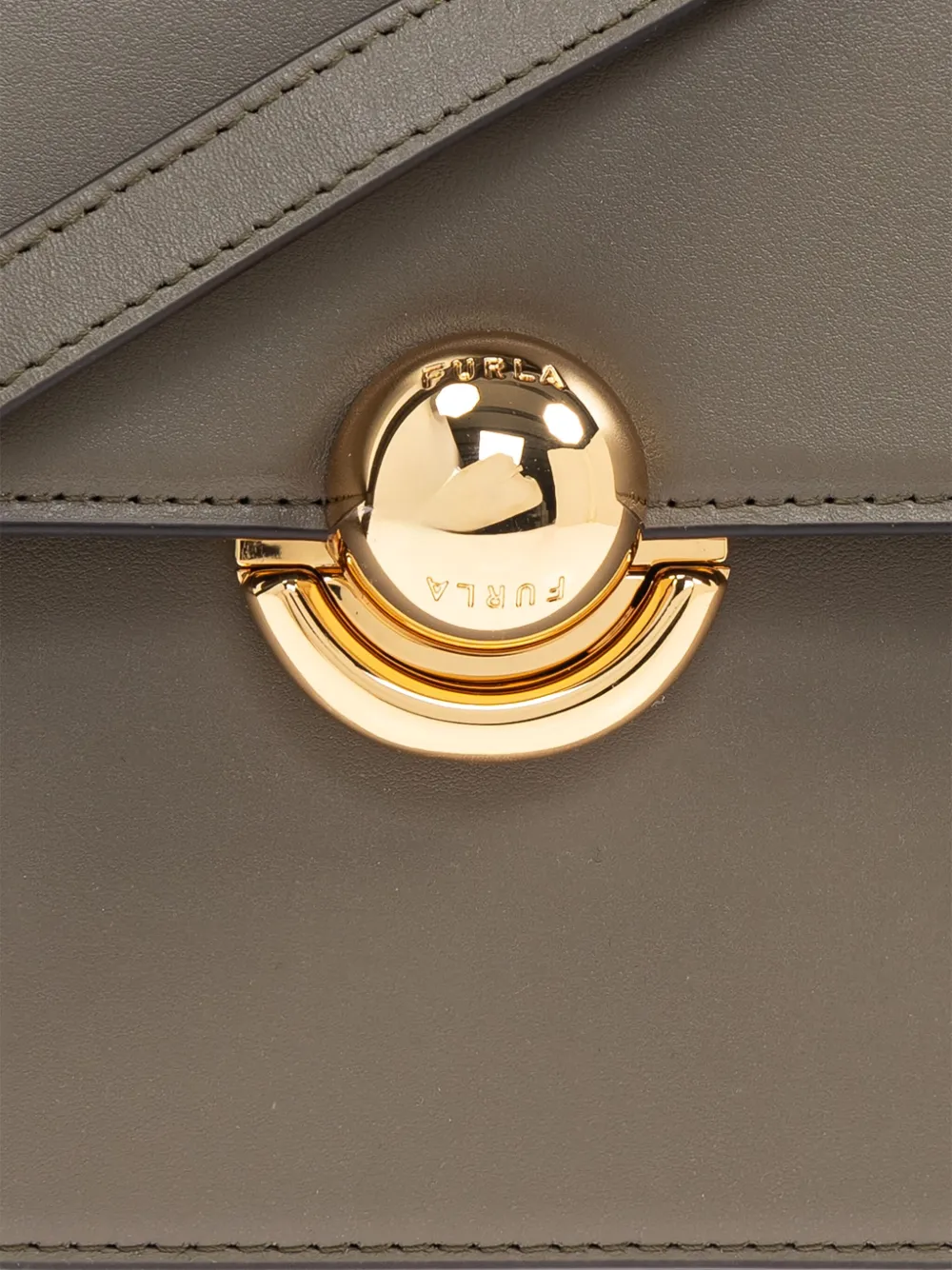 Furla Sfera leather top-handle bag Groen