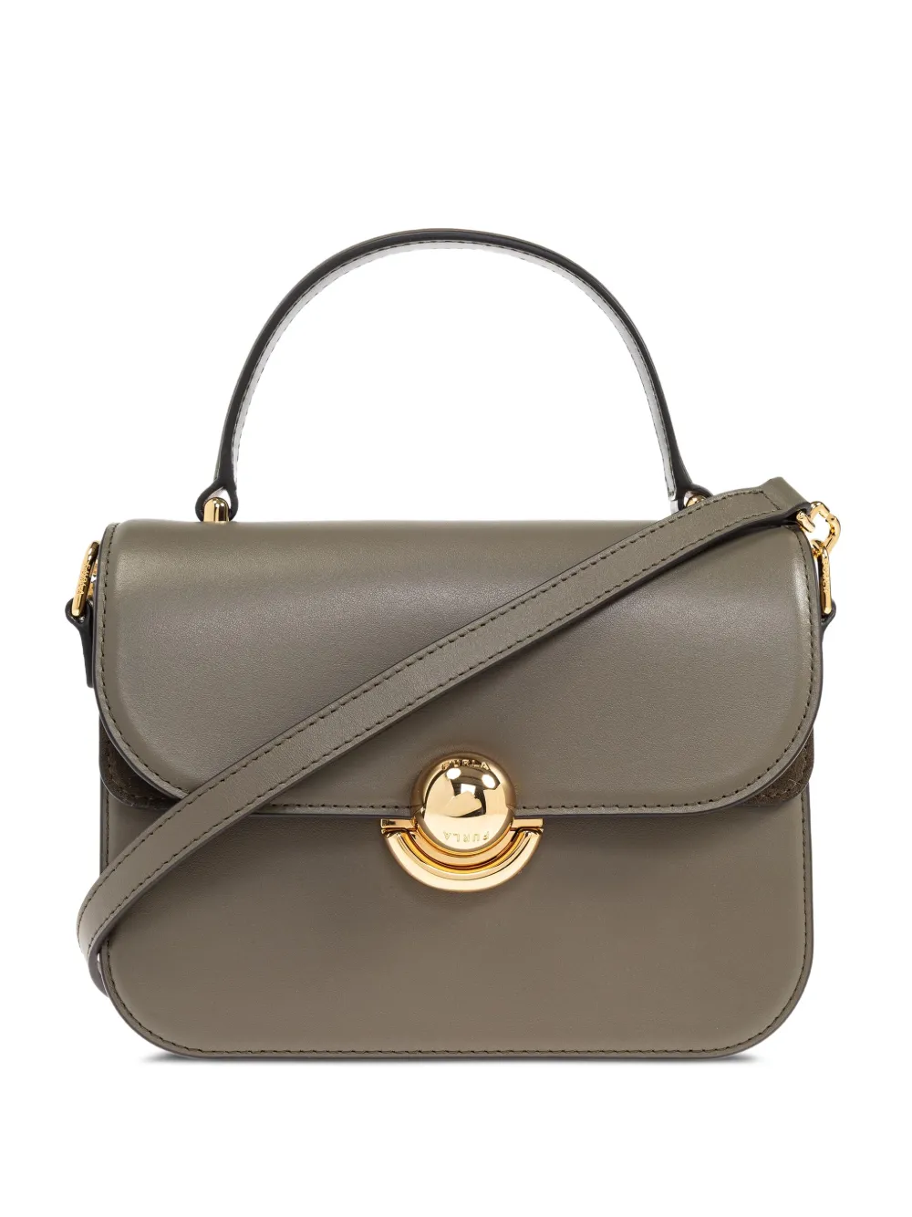 Furla Sfera leather top-handle bag Groen
