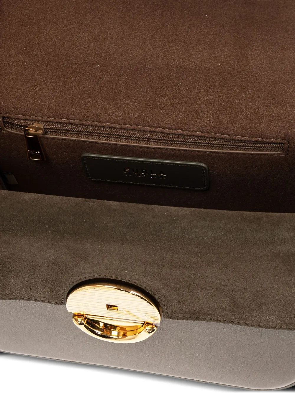 Furla Sfera leather top-handle bag Groen