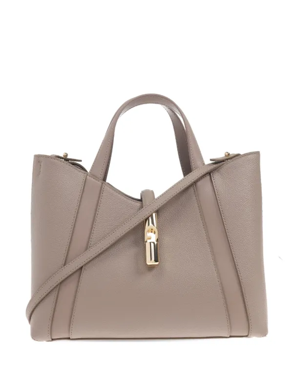 Furla Small Goccia Tote Bag Grey FARFETCH IN