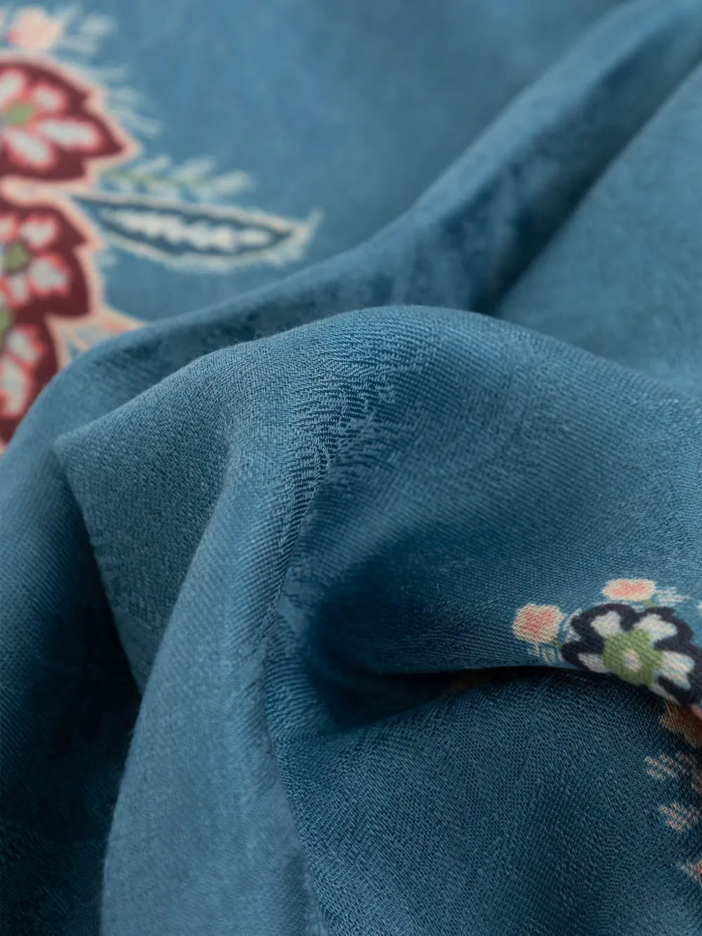 ETRO Sjaal met bloemenprint Blauw